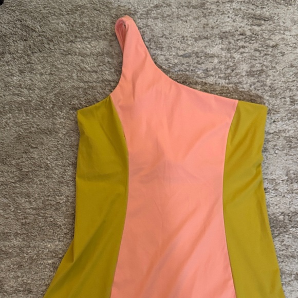 Outdoor Voices - One Shoulder Athletic Dress in Nectarine - Picture 4 of 5